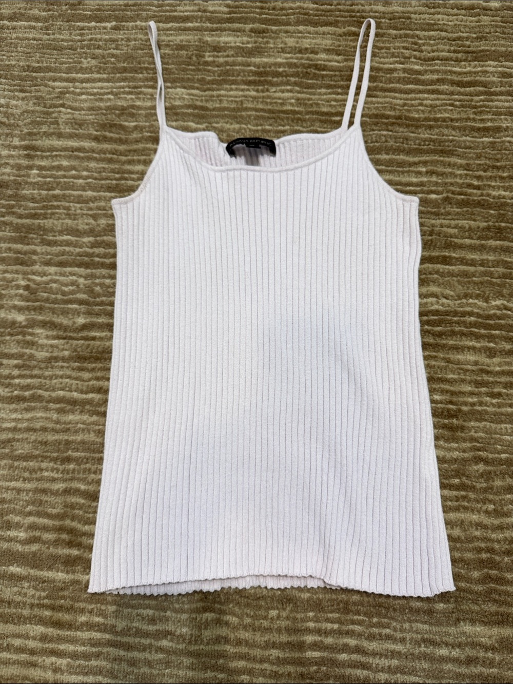 Banana Republic Lilac Ribbed Spaghetti Strap Tank Top - Women